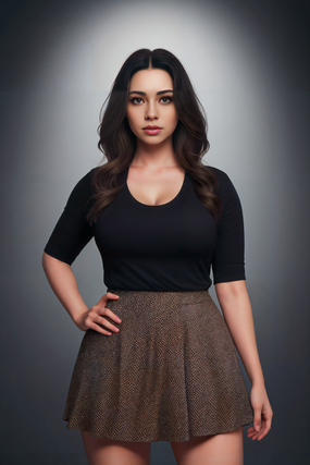 性感微胖美女人体艺术写真摄影图片